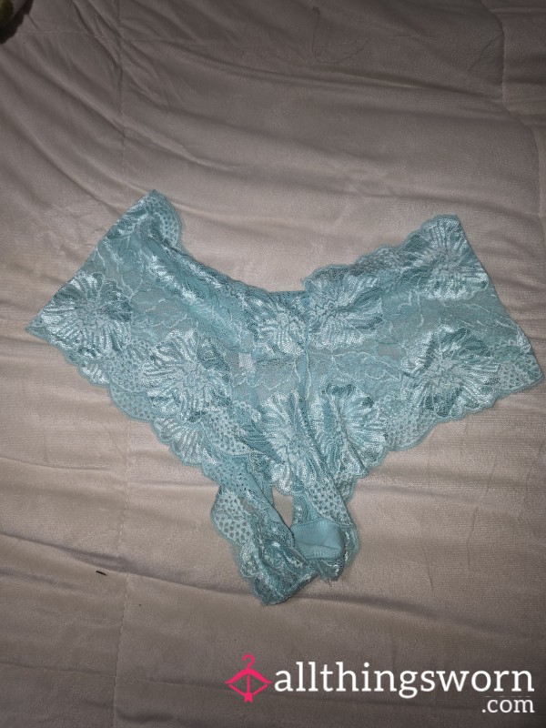 Her Worn Blue Cheeky's