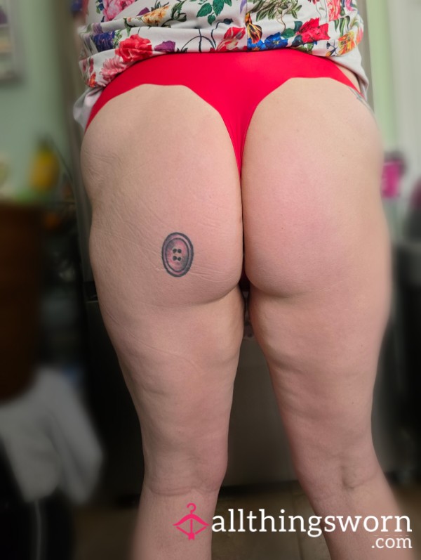 Her Worn Red Thong
