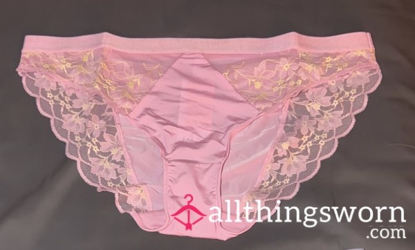 Hi-leg Pink And Yellow Panties