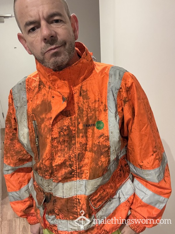 Hi Vis Tradie Bomber Jacket