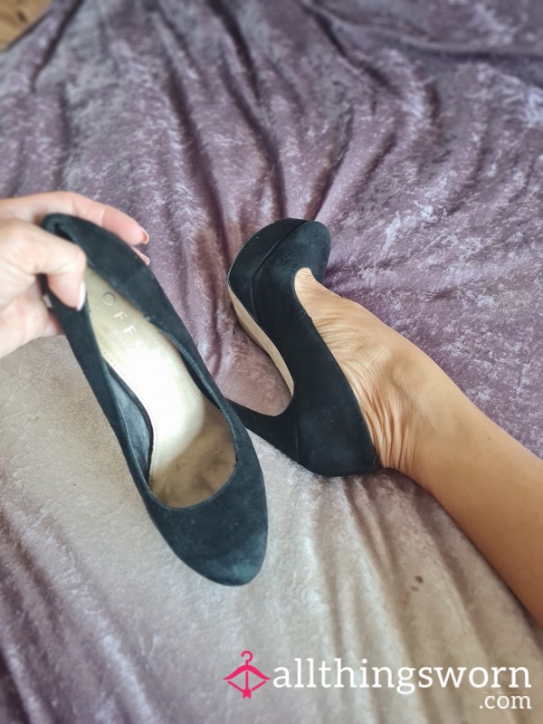High Black Court Heels
