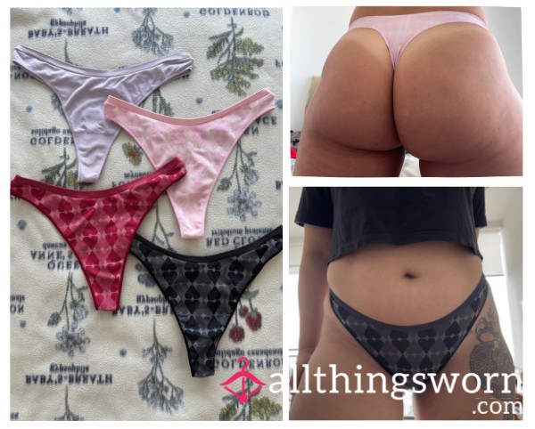 High-Cut PINK Thongs