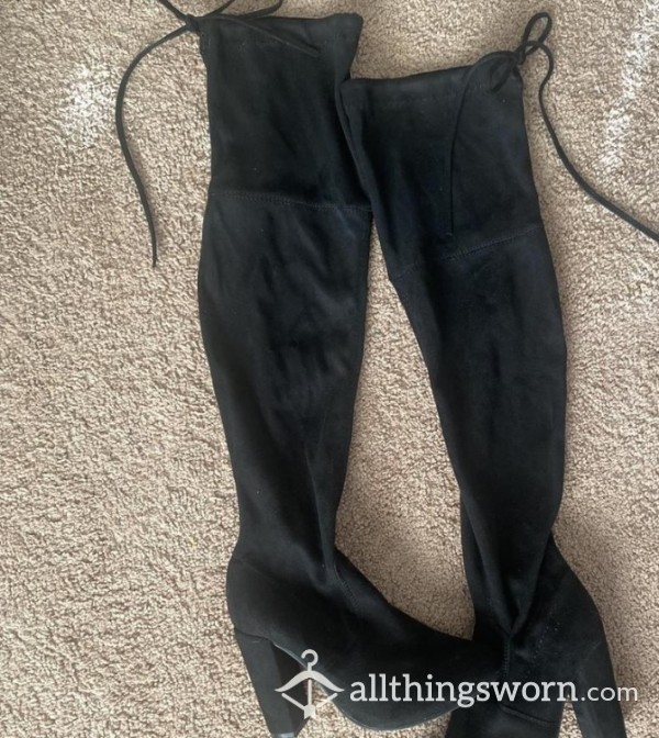High Heel Thigh High Boots
