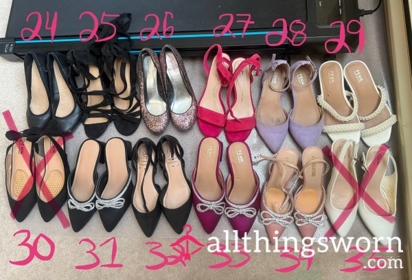 High Heels, Kitten Heels, Block Heels & Wedges 👠👡 (1 More Pic On Post) Tracked Shipping Included