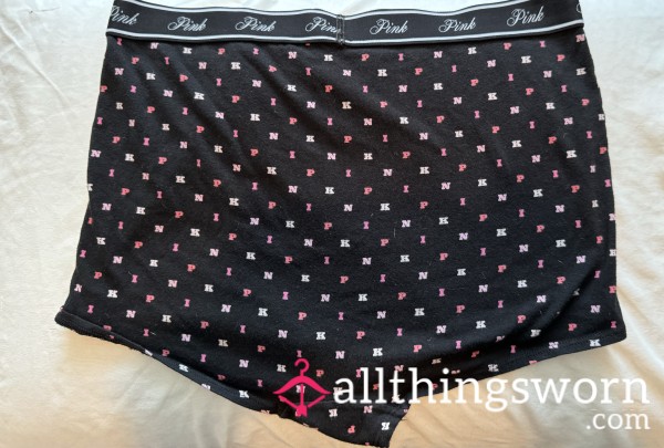 High Rise Black And Pink Boy Shorts 🖤🩷