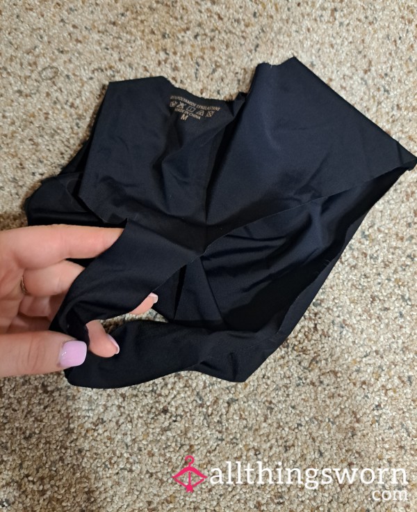 High Waist Black Thong