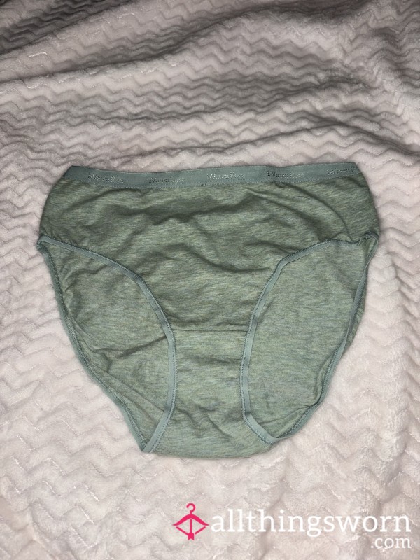 High Waisted Green Bikini Panties