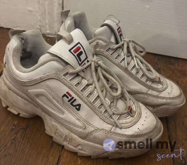 Highly Worn Used FILA Trainers
