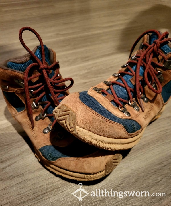 Hiker Trash! Ripe, Rough, Ripped Hiking Boots