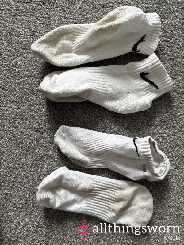 His And Hers Worn Gym Socks