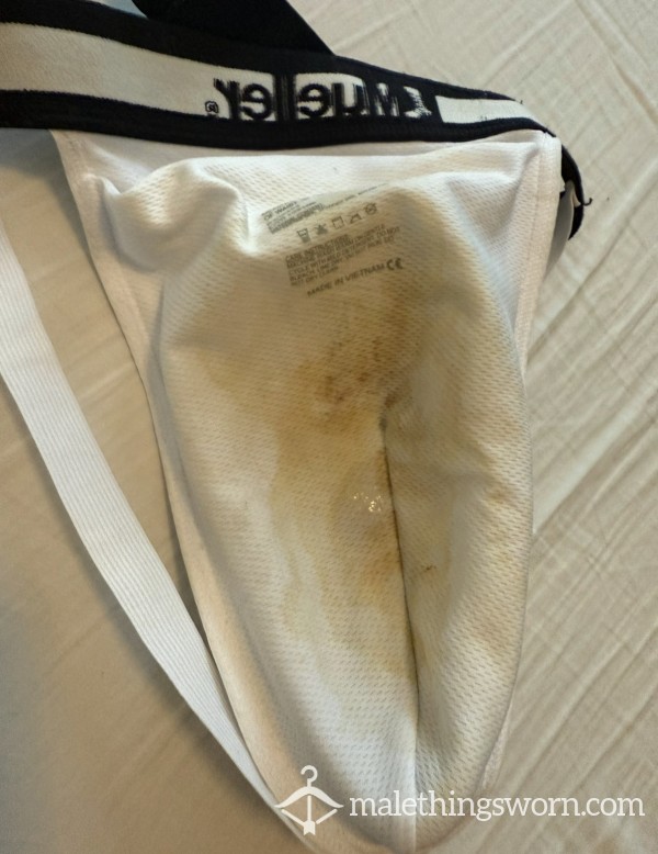 Hockey Jock With Cup. Loaded With C*m