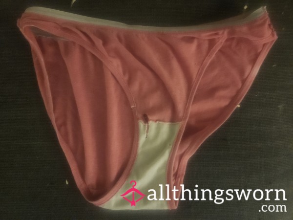 Hole In Crotch Cotton Panties Pink