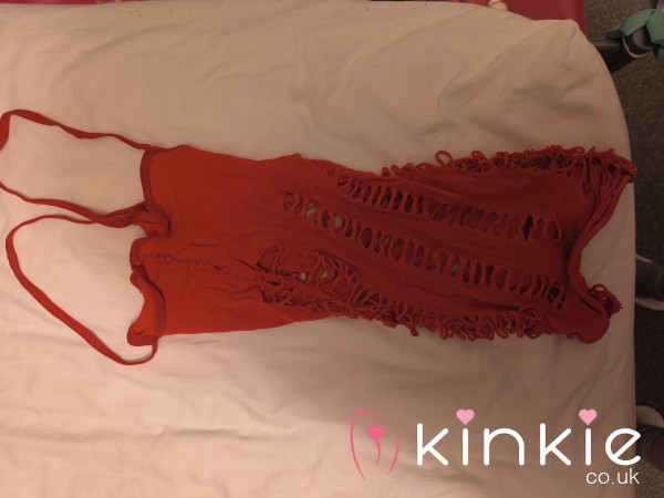 Holey Dirty Red Lingerie Dress