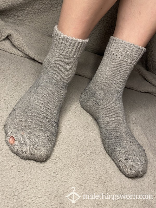Holey Grey Socks