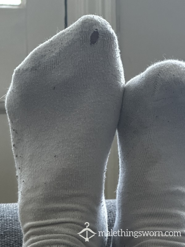 Holey White Gym Socks