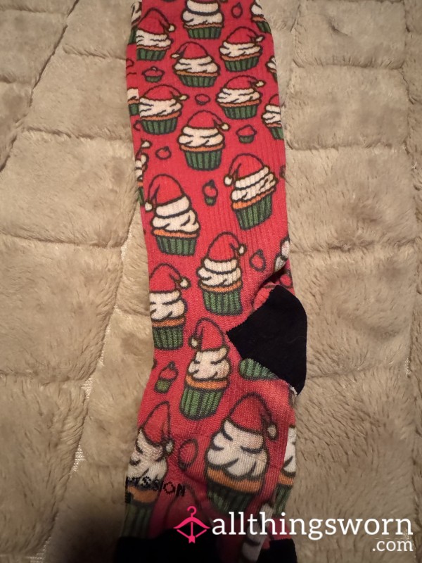 Holiday Cupcake Compression Socks