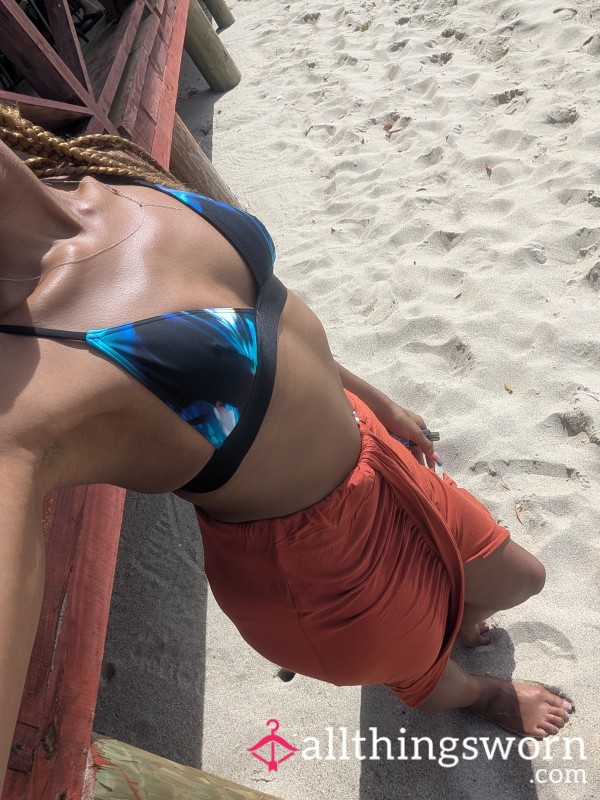 Holiday - Flowy Brown/orange Skirt🌞