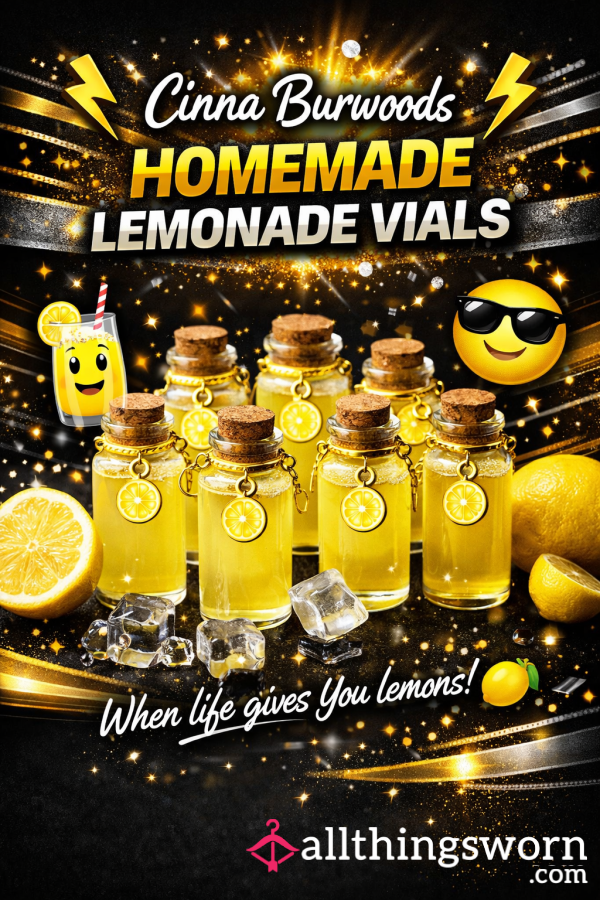 Homemade Lemonade Vials 🍋🧪