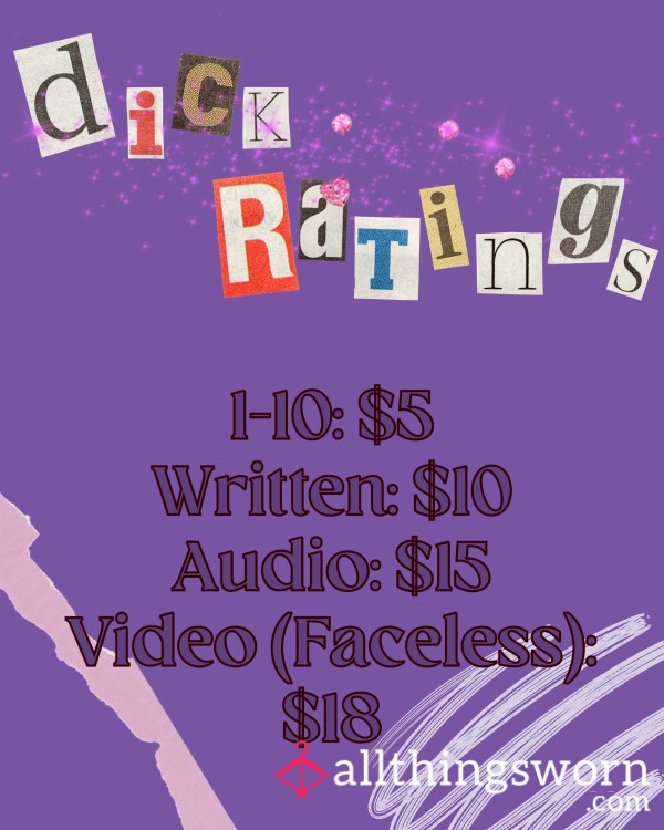 Honest D*ck Ratings🤫