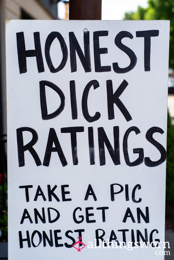 Honest D*ck Ratings 🍆