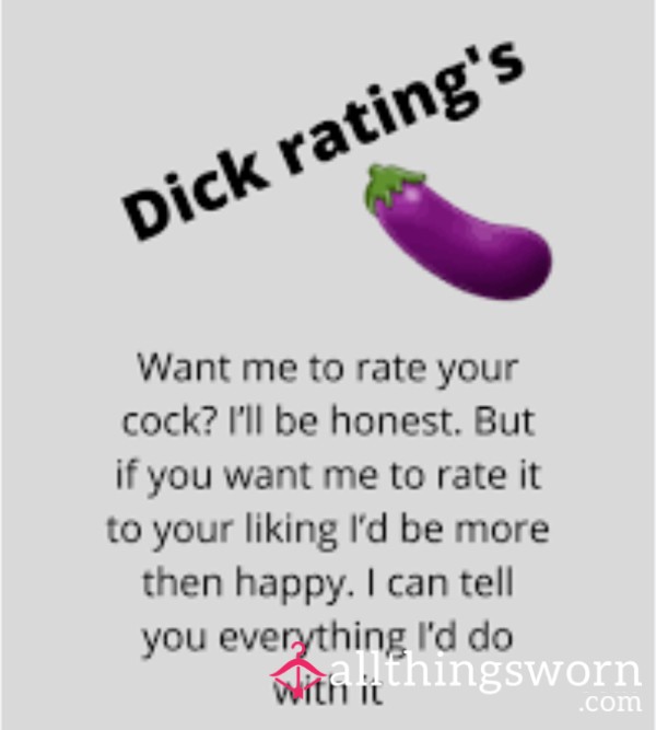 Honest D*ck Ratings😈