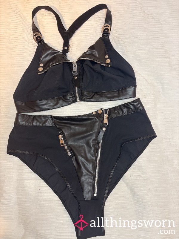 Honey Birdette Black Zip Detail Lingerie Se