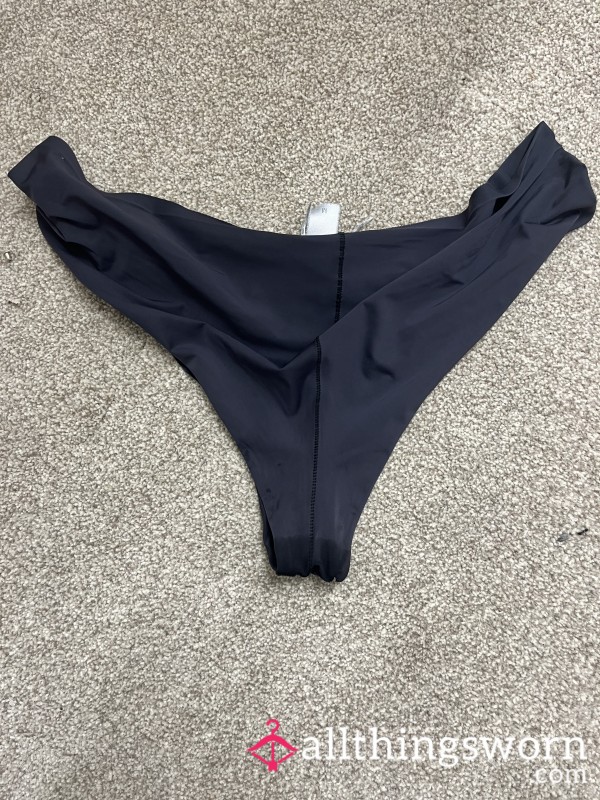 Horny Bikers Damp Little Black Panties