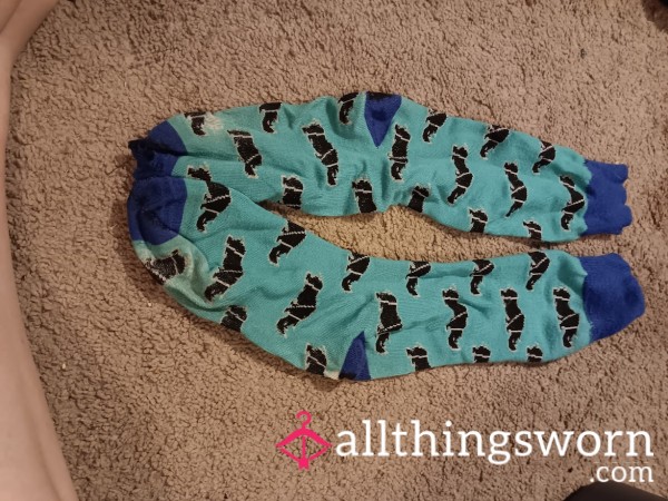 Horny Business – Worn Rhino Print Socks