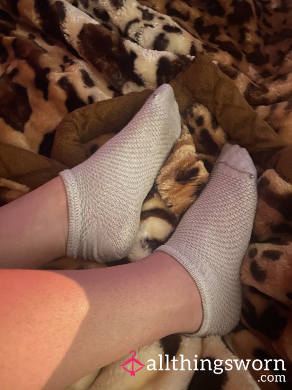 Horrible Grotty Off-white Socks, Really Old, Worn 3 Days