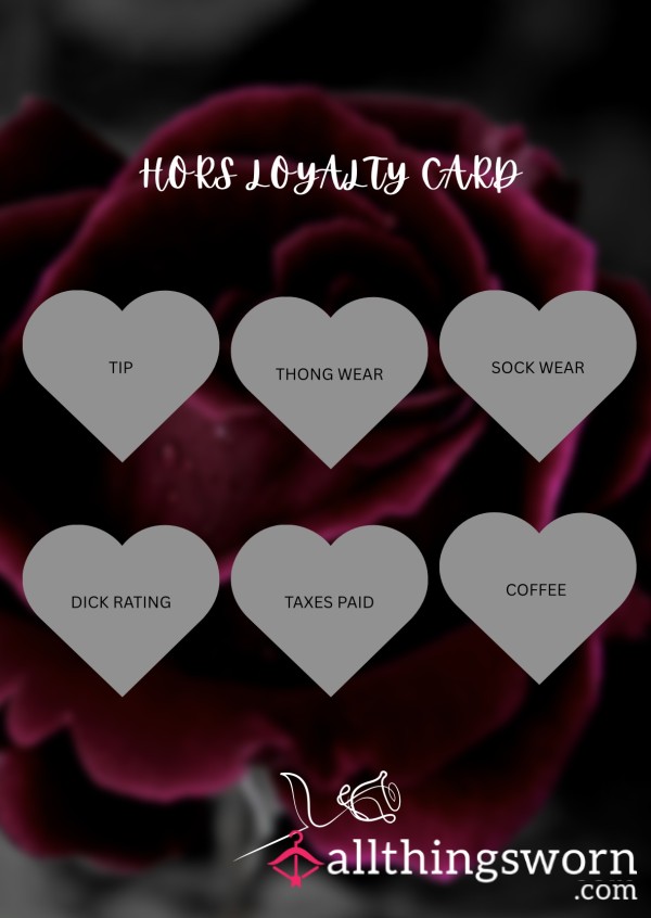 🌹 Hors Loyalty Card 🌹