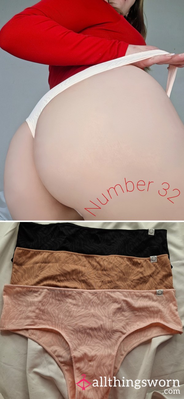 Panties In Various Colours, Size 38, With Cotton Gusset