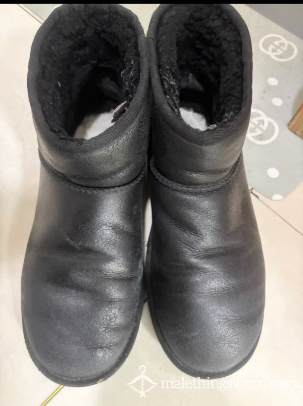 （sold Out）Hot Air Snow Cotton Shoes, Surface Made Of Genuine Leather, Thick And Warm, Average Appearance Global Free Shipping From China Takes About 15 Days To Ship