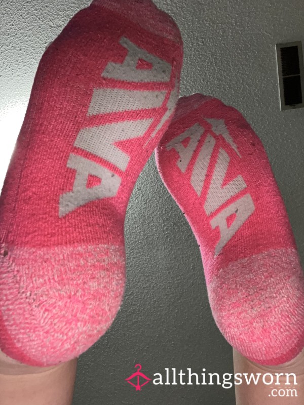 Hot Pink Ankle Avia Socks