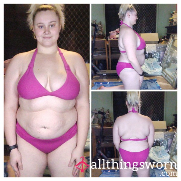 💖 HOT PINK BIKINI SET – SIZE L 💖