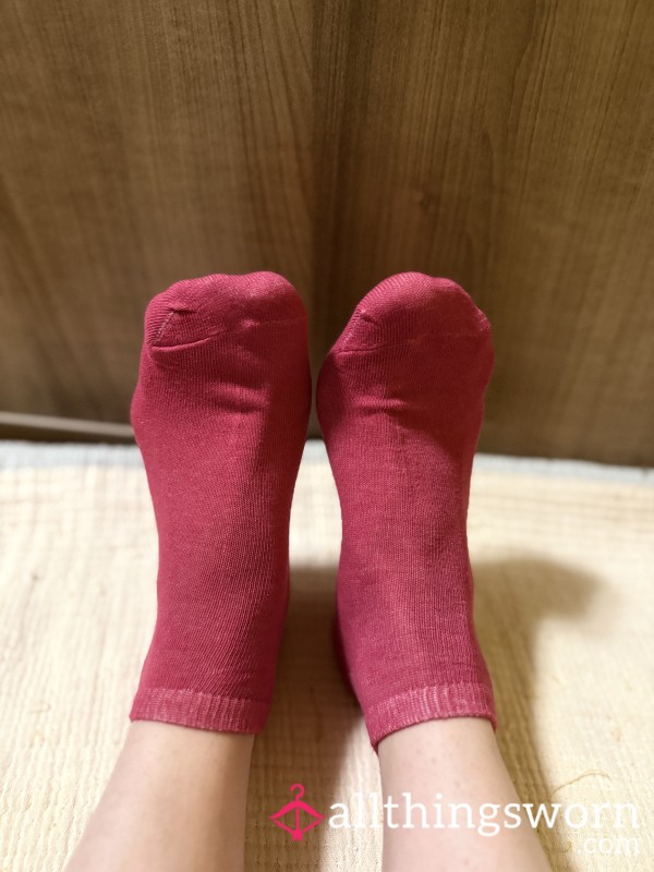 Hot Pink Cotton Ankle Socks 👄