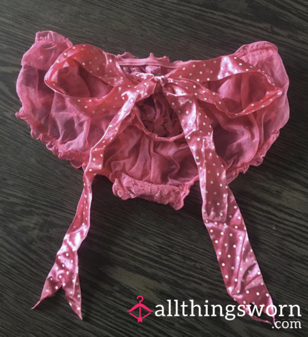 💝 Hot Pink Cute Panties With A Bow 💝