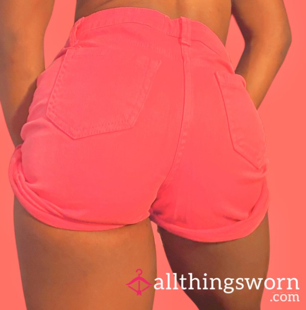 Hot Pink Daywear Jean Shorts