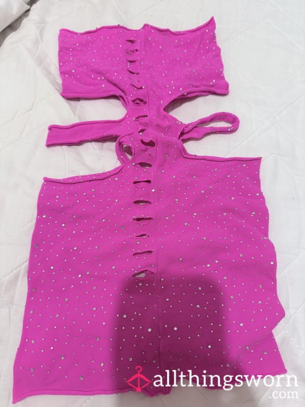 Hot Pink Dress - Diamond Style, Tight, Short And S**y 😍