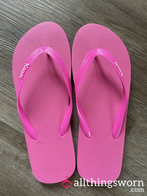 Hot Pink Flip Flops - Worn The Entire Summer (preorder)🩷
