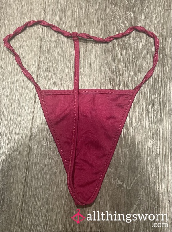 Hot Pink G String 💕 2days Worn Plus 2 Gym Sessions, Scented Just For You, Plus Picture 🫦