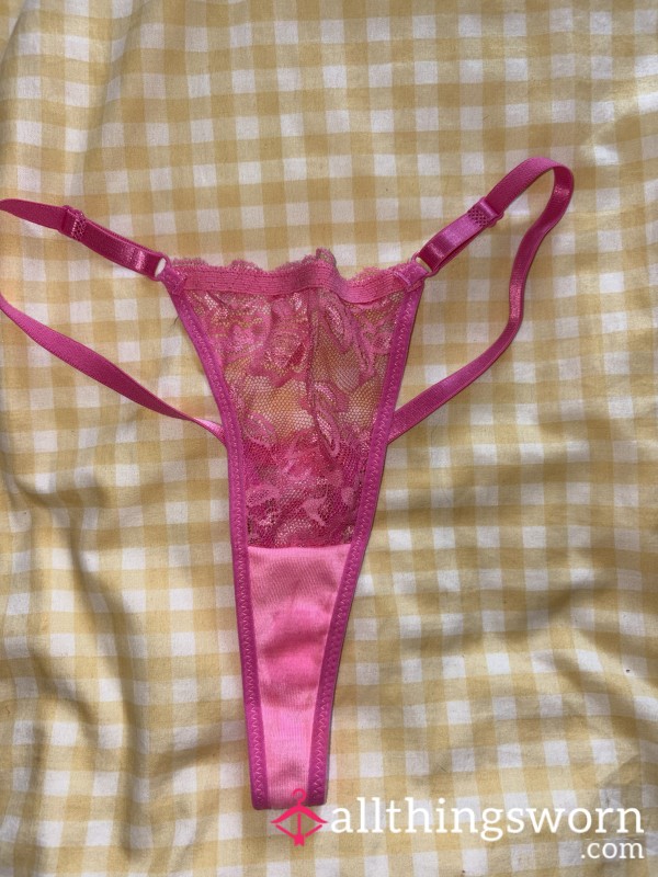 Hot Pink Lace Thong🩷