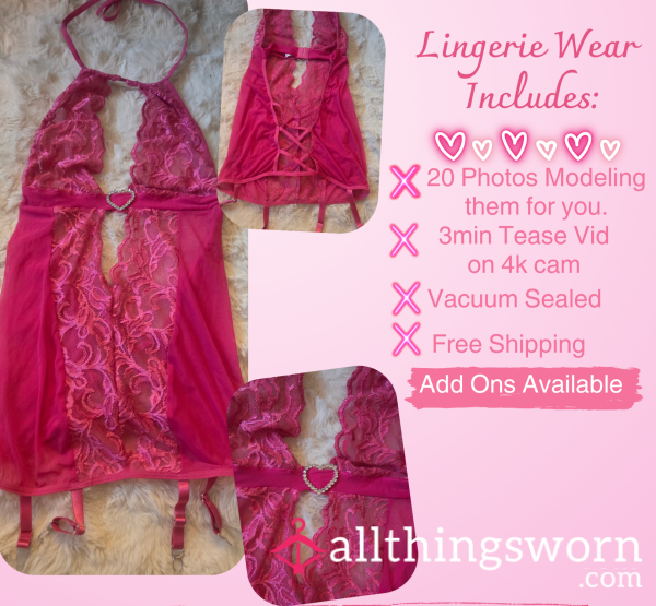💖$40.00 Hot Pink Lingerie Dress💖