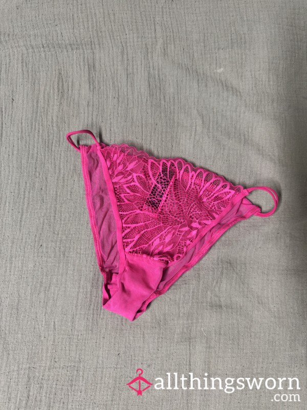 Hot Pink Mesh Panties