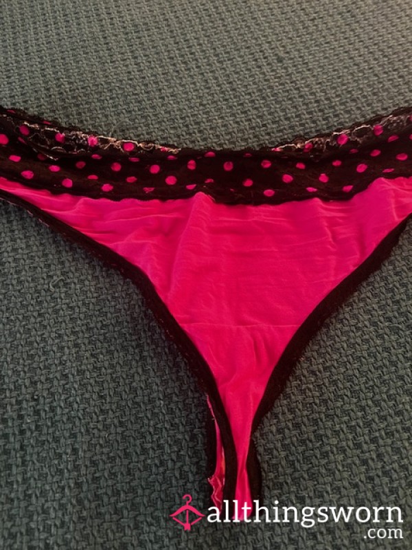 Hot Pink Musty Smelling Thong