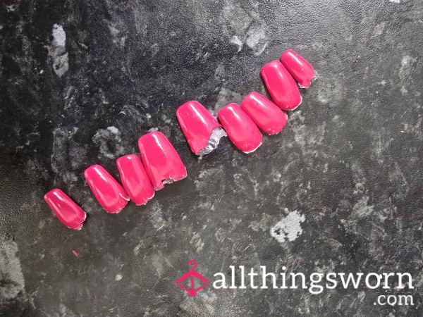 Hot Pink Nails