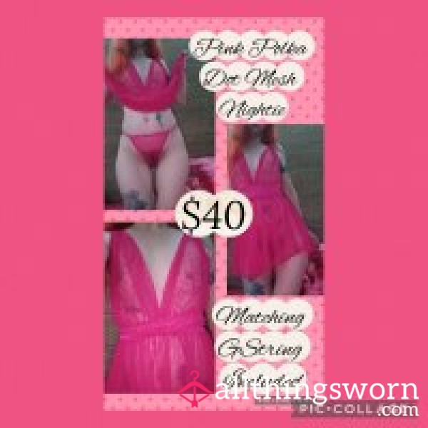 Hot Pink Nightie And GString