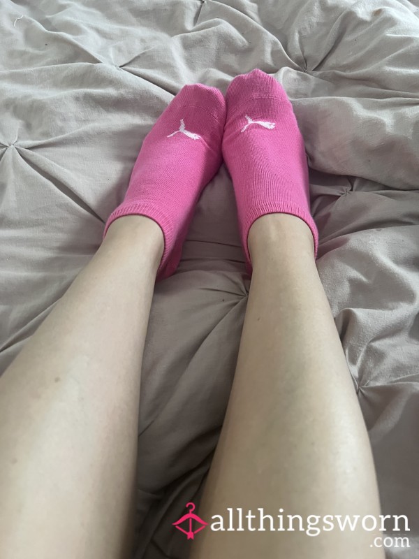 Hot Pink Puma Socks