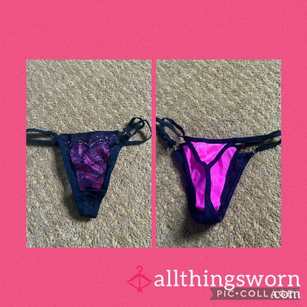 Hot Pink Satin G-string