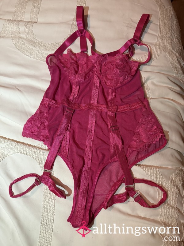Hot Pink S**y Body Suit