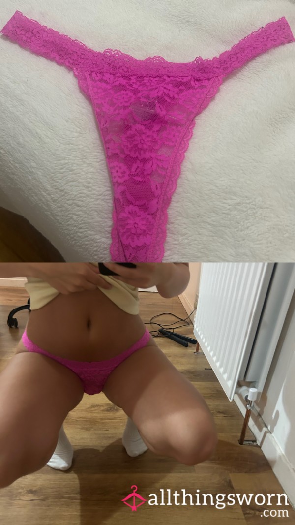 HOT PINK , S**y , Lace Thong 💖